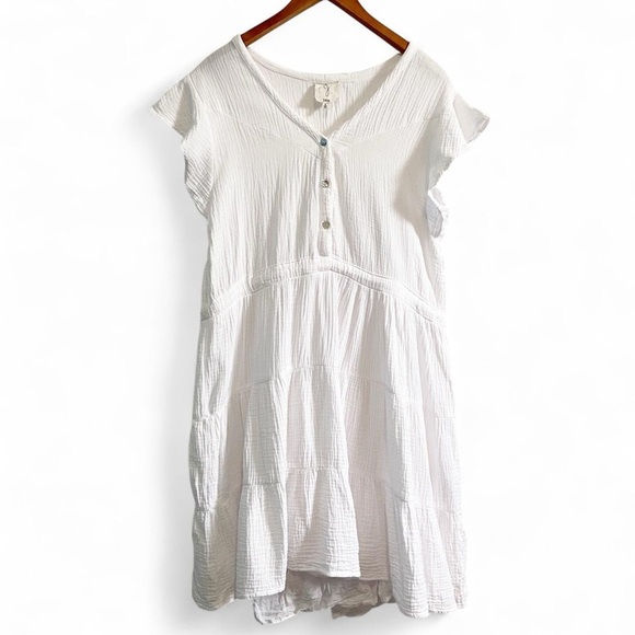 Joie White Smocked Mini Sundress - Picture 1 of 6